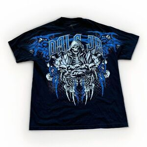 Dale‎ Earnhardt Jr Shirt Mens L Cyber Punk Emo Affliction Y2K Grim Reaper NASCAR